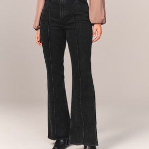 Abercrombie jeans curve love high rise vintage flare with pintuck detail - 27 4R